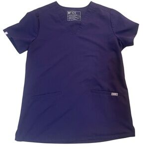 FIGS Purple Technical Scrub Top Size Small PO 3867